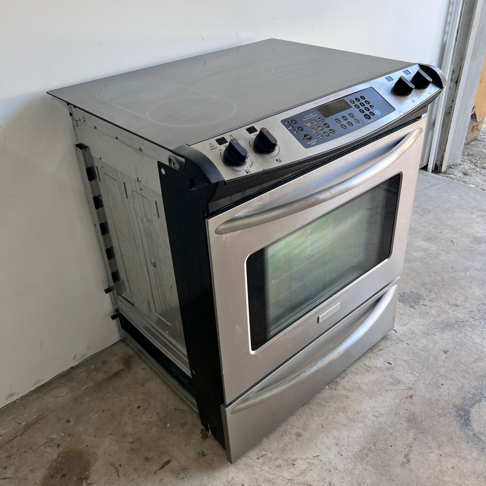 Frigidaire Stainless Steel Slide-In Electric Stove Frigidaire Stainless Steel Slide-In Electric Stove